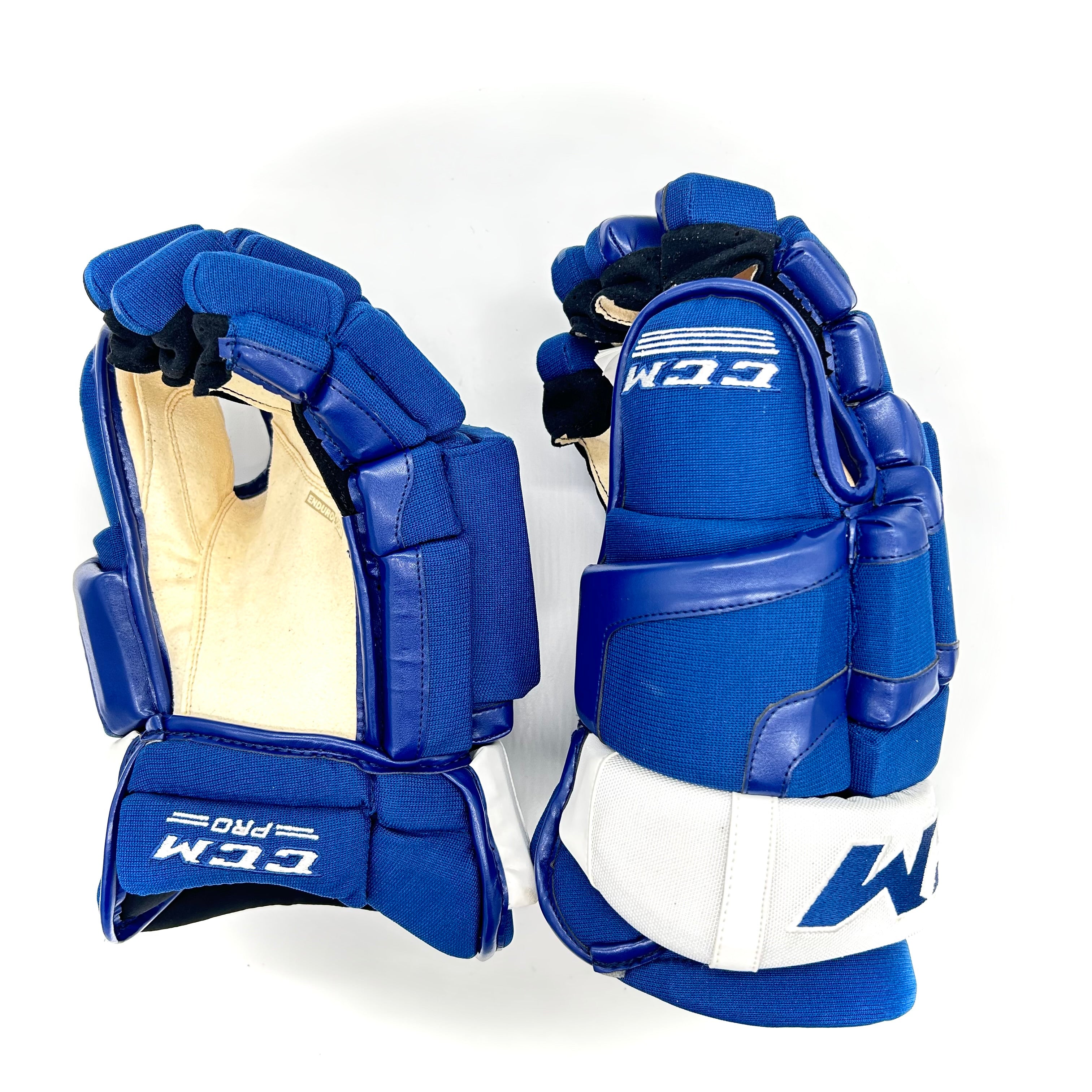 CCM HG50PP - Gant de hockey Pro Stock (bleu/blanc)